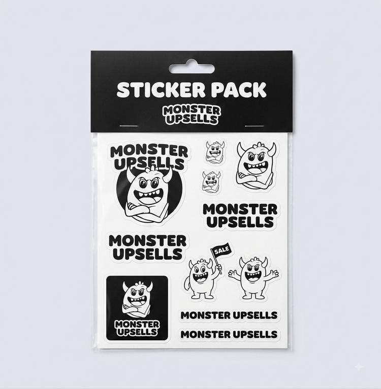 Monster Upsells Sticker Pack